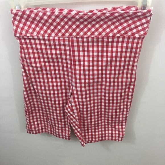 Cherokee Girls Capris 7/8 Red and White Checked - Picture 1 of 4